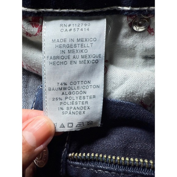 True Religion Women's Sz 30 Skinny Jeans Dark Wash - Picture 7 of 7